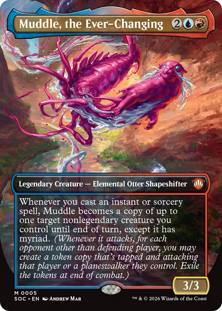 Muddle, the Ever-Changing (Borderless) [Secrets of Strixhaven Commander] | Clutch Gaming