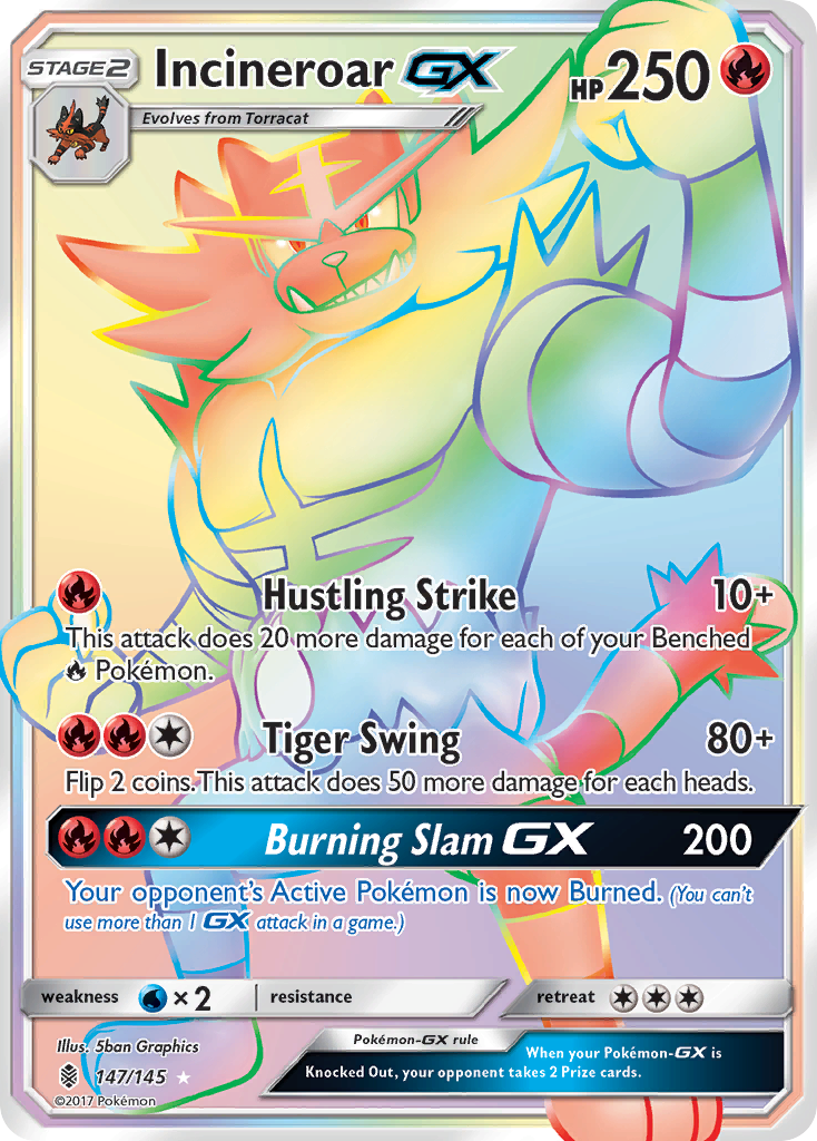 Incineroar GX (147/145) [Sun & Moon: Guardians Rising] | Clutch Gaming