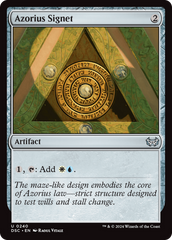 Azorius Signet [Duskmourn: House of Horror Commander] | Clutch Gaming