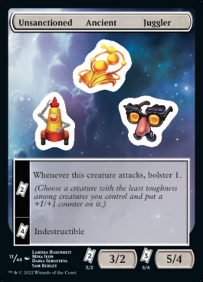 Unsanctioned Ancient Juggler [Unfinity Stickers] | Clutch Gaming