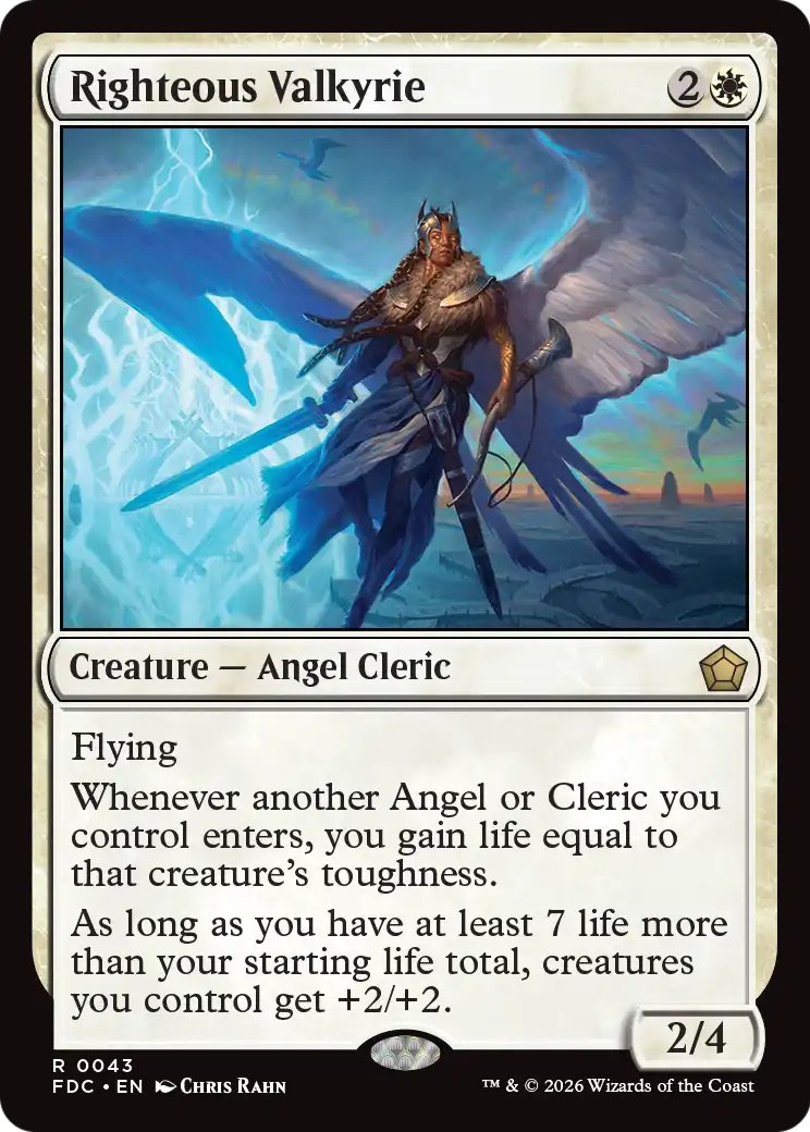 Righteous Valkyrie [Foundations Commander] | Clutch Gaming