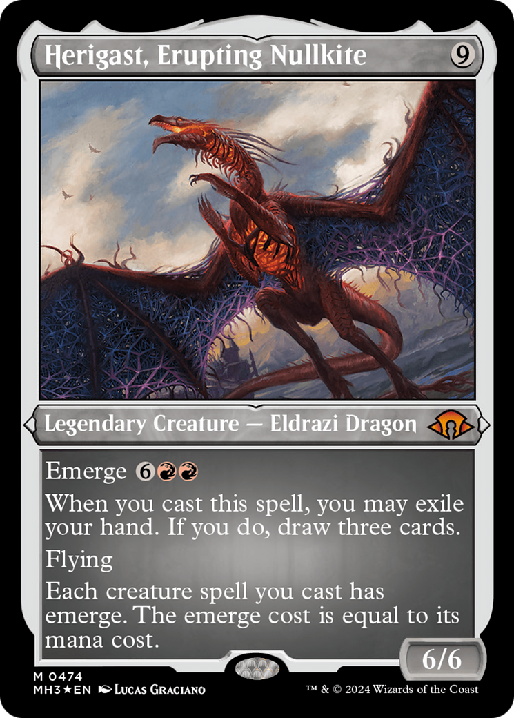 Herigast, Erupting Nullkite (Foil Etched) [Modern Horizons 3] | Clutch Gaming