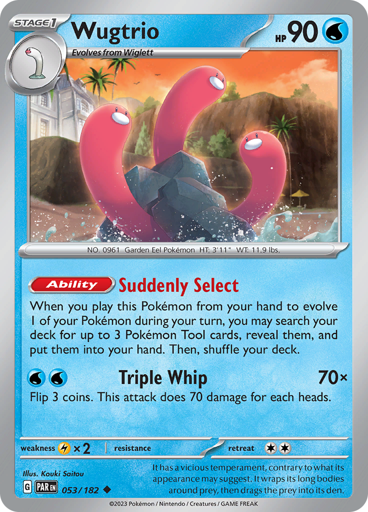 Wugtrio (053/182) [Scarlet & Violet: Paradox Rift] | Clutch Gaming