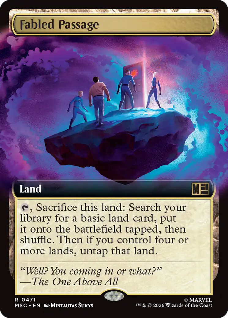 Fabled Passage (Extended Art) [Marvel Super Heroes Commander] | Clutch Gaming