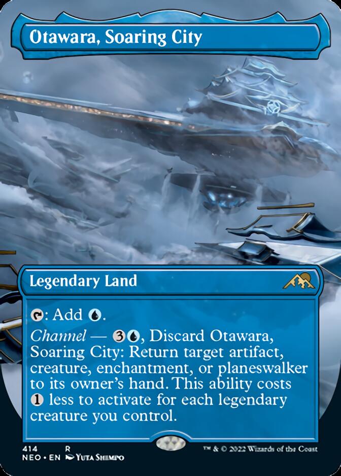 Otawara, Soaring City (Borderless Alternate Art) [Kamigawa: Neon Dynasty] | Clutch Gaming