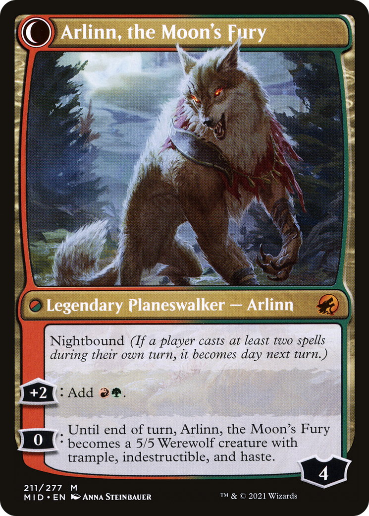 Arlinn, the Pack's Hope // Arlinn, the Moon's Fury [Secret Lair: From Cute to Brute] | Clutch Gaming