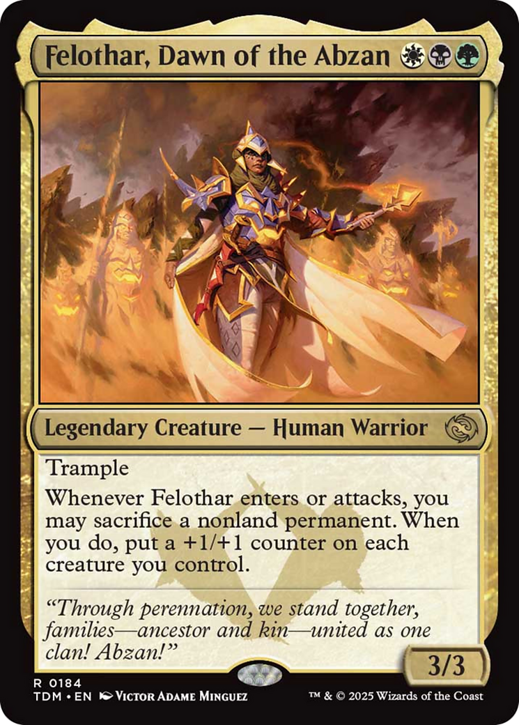 Felothar, Dawn of the Abzan [Tarkir: Dragonstorm] | Clutch Gaming