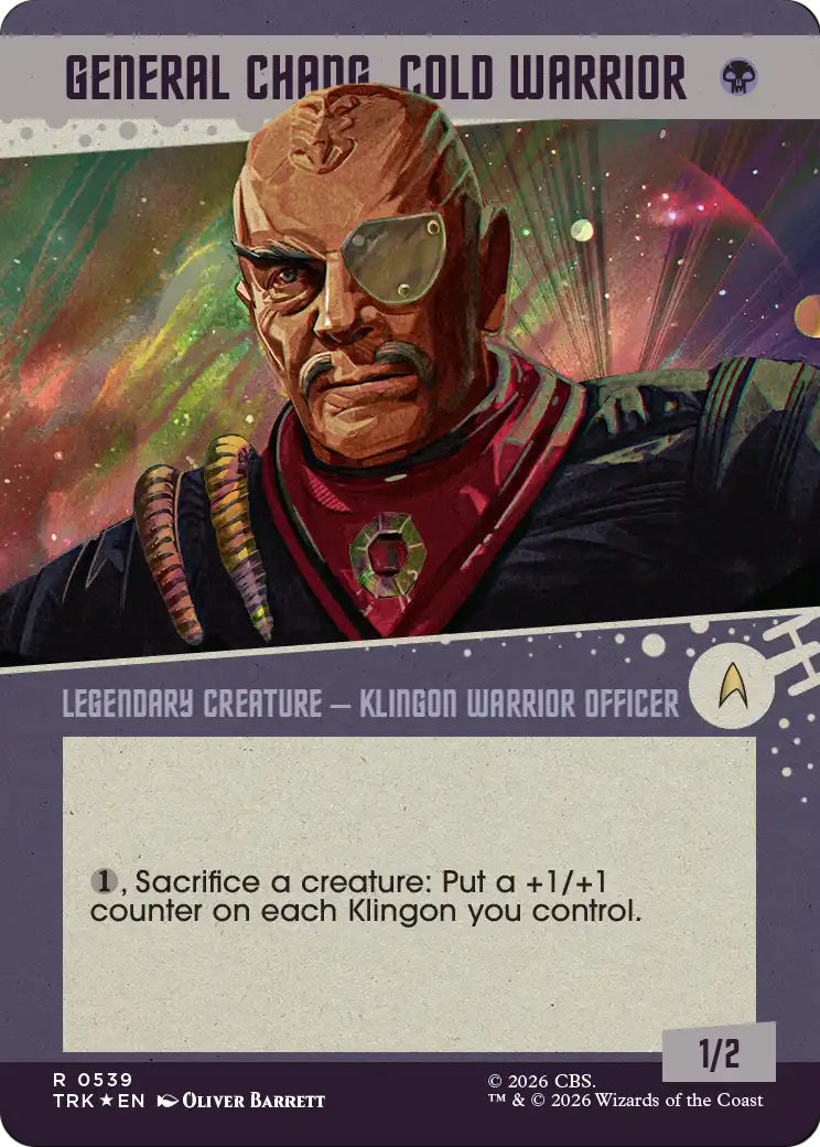 General Chang, Cold Warrior (0539) (Showcase Surge Foil) [Star Trek] | Clutch Gaming