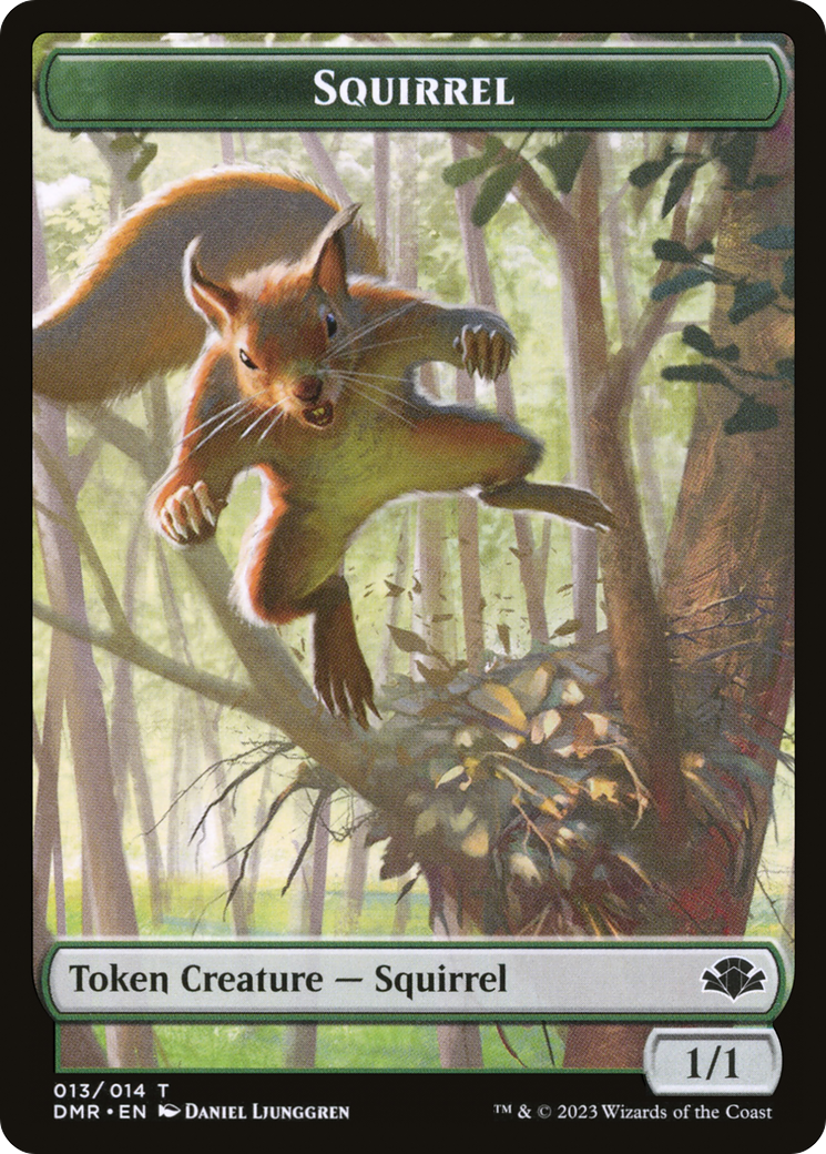 Squirrel Token [Dominaria Remastered Tokens] | Clutch Gaming