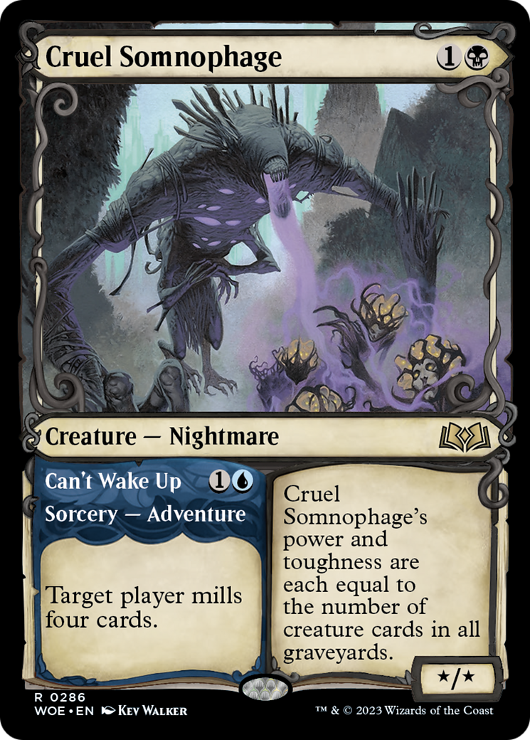 Cruel Somnophage // Can't Wake Up (Showcase) [Wilds of Eldraine] | Clutch Gaming