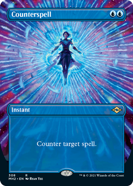 Counterspell (Borderless Alternate Art) [Modern Horizons 2] | Clutch Gaming