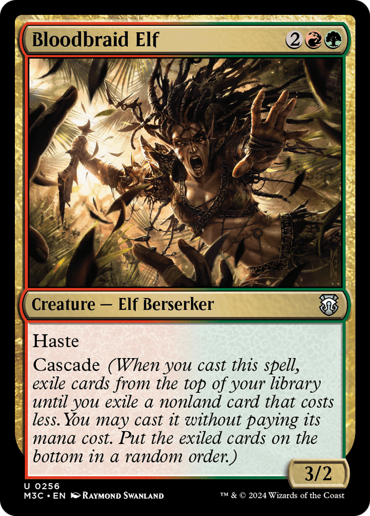 Bloodbraid Elf (Ripple Foil) [Modern Horizons 3 Commander] | Clutch Gaming