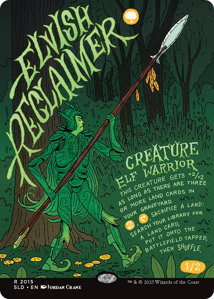 Elvish Reclaimer (Rainbow Foil) [Secret Lair Drop Series] | Clutch Gaming