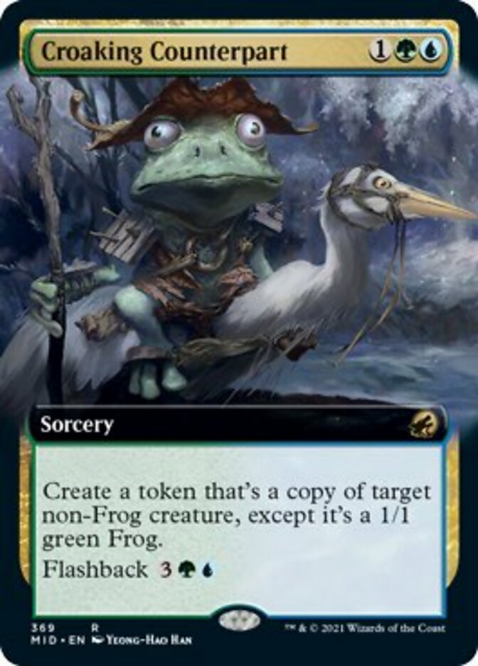 Croaking Counterpart (Extended Art) [Innistrad: Midnight Hunt] | Clutch Gaming