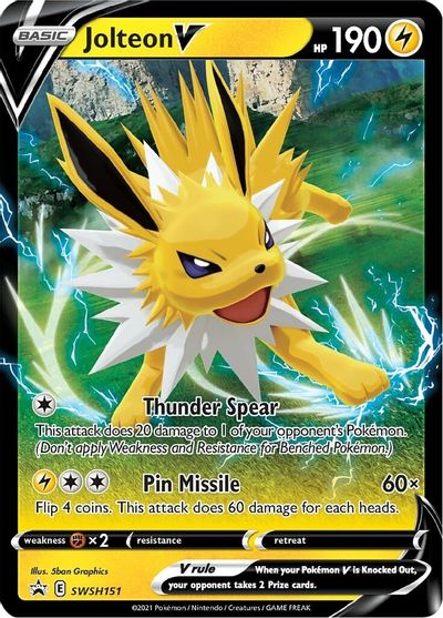 Jolteon V (SWSH151) [Sword & Shield: Black Star Promos] | Clutch Gaming