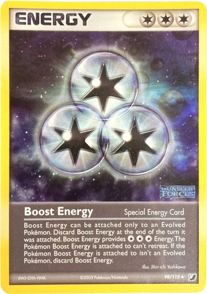 Boost Energy (98/115) (Stamped) [EX: Unseen Forces] | Clutch Gaming