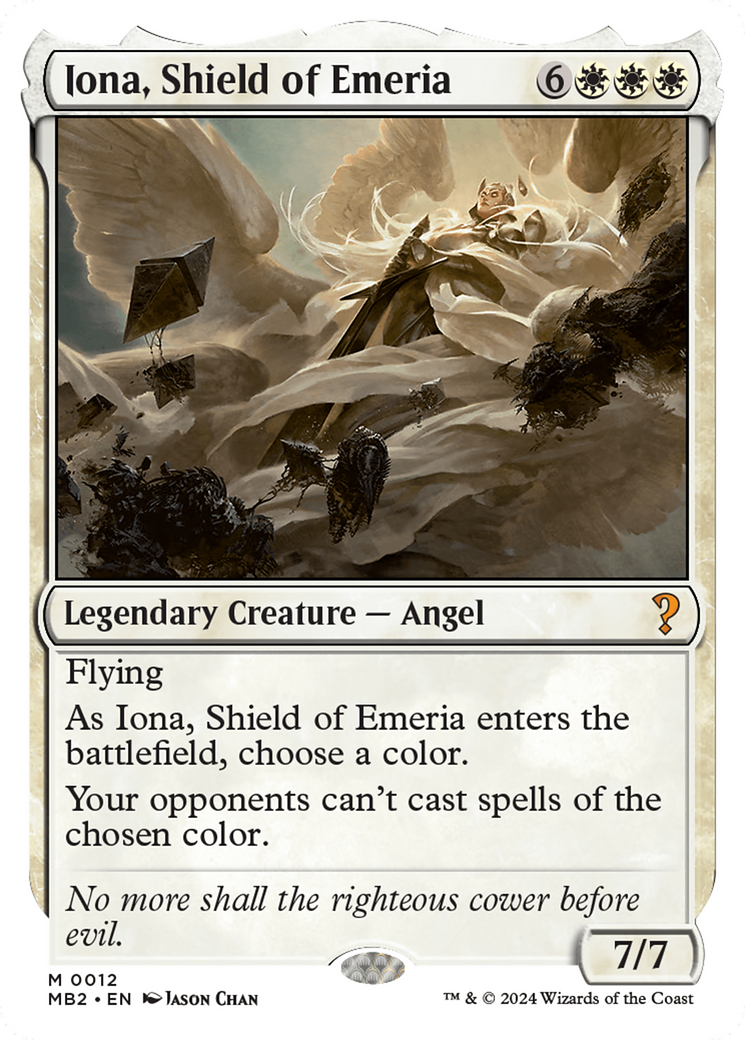 Iona, Shield of Emeria (White Border) [Mystery Booster 2] | Clutch Gaming