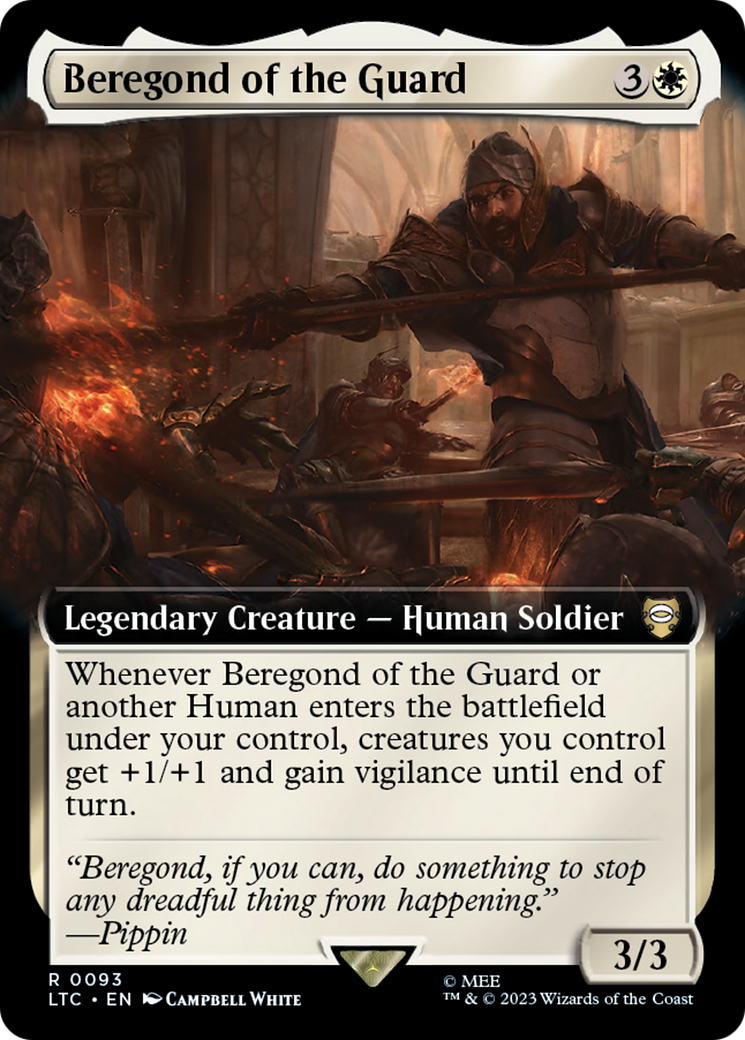 Beregond of the Guard (Extended Art) [The Lord of the Rings: Tales of Middle-Earth Commander] | Clutch Gaming