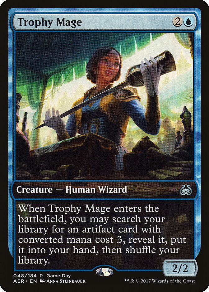 Trophy Mage (Game Day) [Aether Revolt Promos] | Clutch Gaming