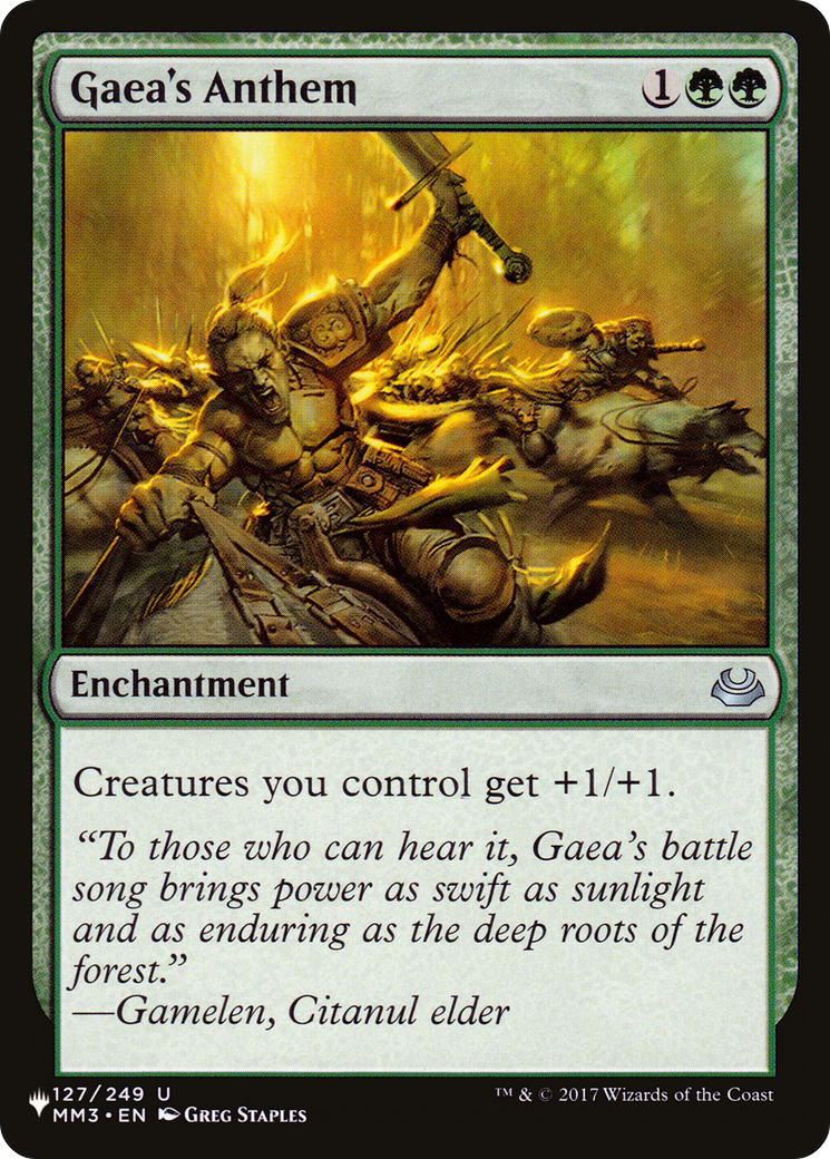 Gaea's Anthem (MM3) [The List Reprints] | Clutch Gaming