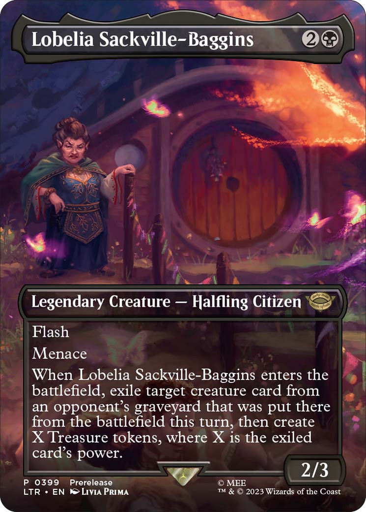 Lobelia Sackville-Baggins (Borderless Alternate Art) [The Lord of the Rings: Tales of Middle-Earth] | Clutch Gaming