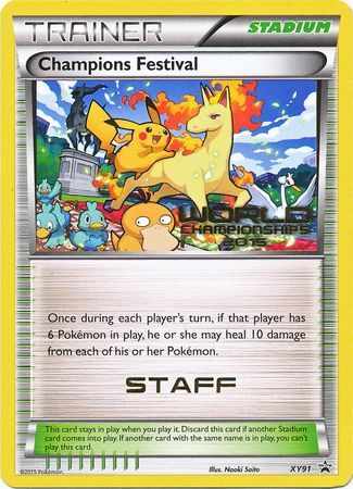 Champions Festival 2015 Staff (XY91) [XY: Black Star Promos] | Clutch Gaming