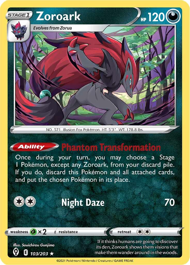 Zoroark (103/203) [Sword & Shield: Evolving Skies] | Clutch Gaming