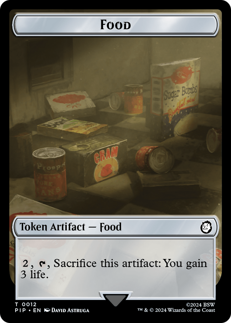 Food (0012) // Thopter Double-Sided Token [Fallout Tokens] | Clutch Gaming