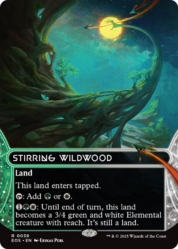 Stirring Wildwood (0039) (Borderless) [Edge of Eternities: Stellar Sights] | Clutch Gaming
