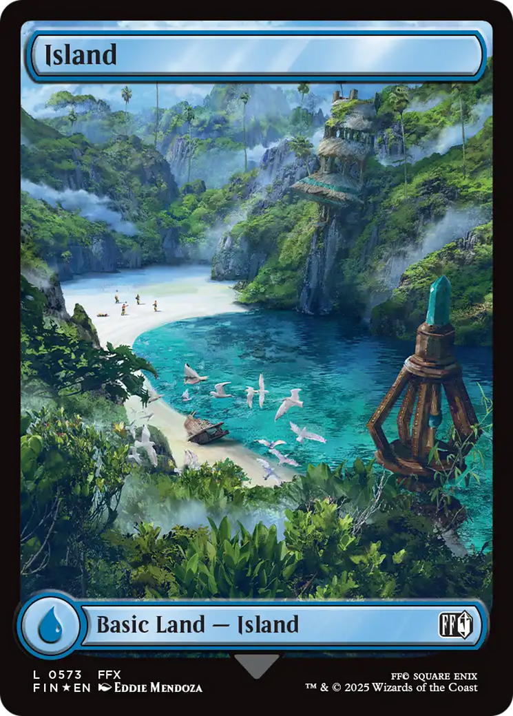 Island (0573) (Surge Foil) [FINAL FANTASY] | Clutch Gaming