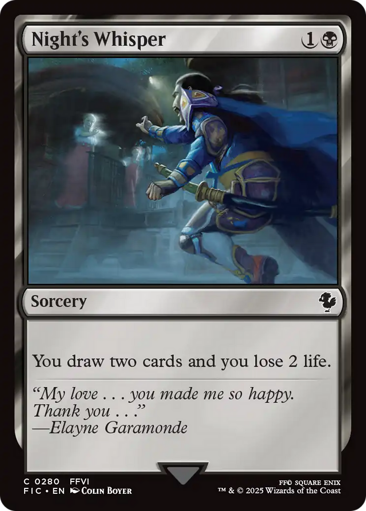 Night's Whisper [FINAL FANTASY Commander] | Clutch Gaming