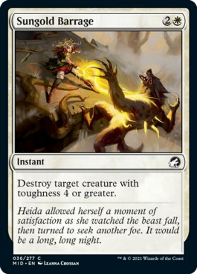 Sungold Barrage [Innistrad: Midnight Hunt] | Clutch Gaming