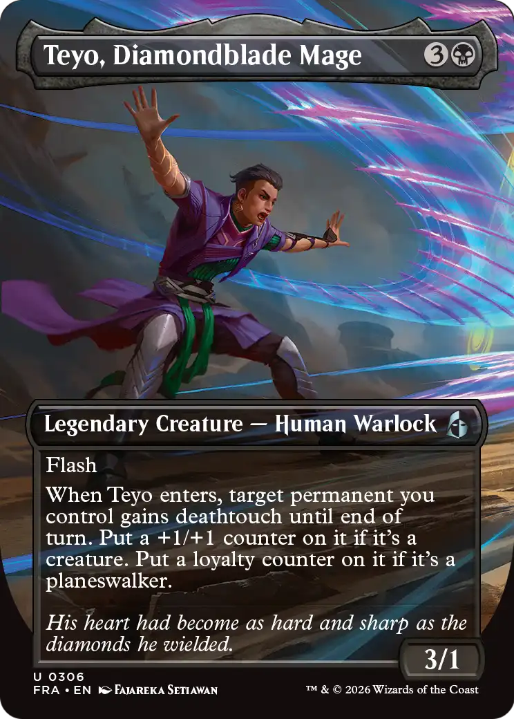 Teyo, Diamondblade Mage (Borderless) [Reality Fracture] | Clutch Gaming