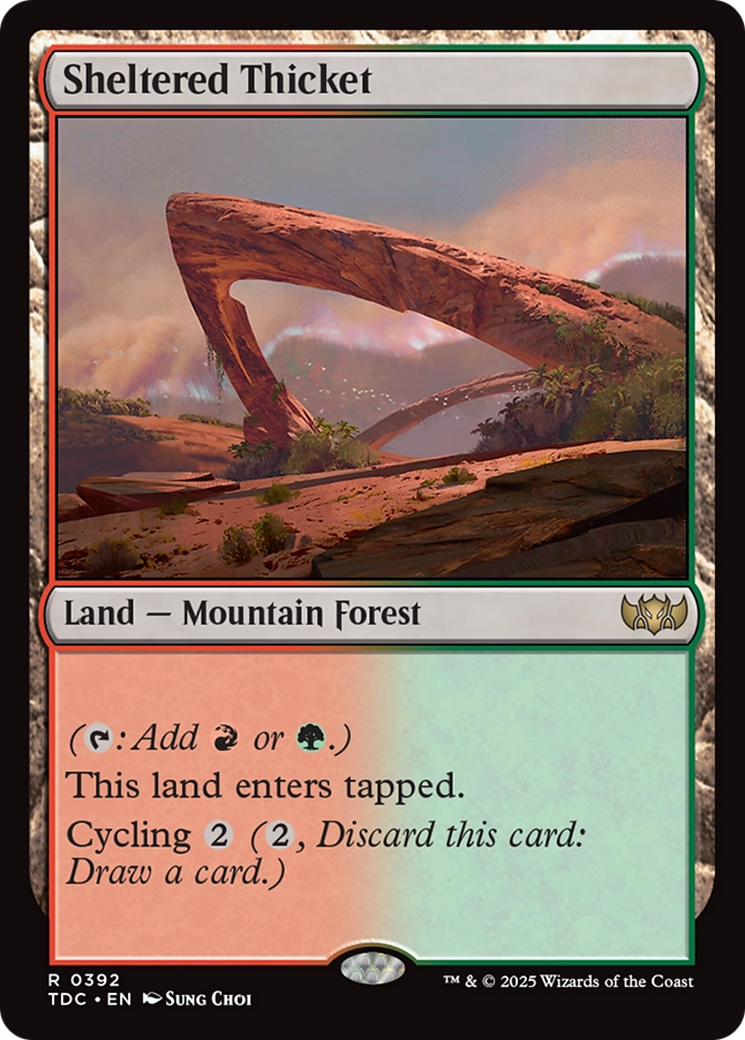 Sheltered Thicket [Tarkir: Dragonstorm Commander] | Clutch Gaming