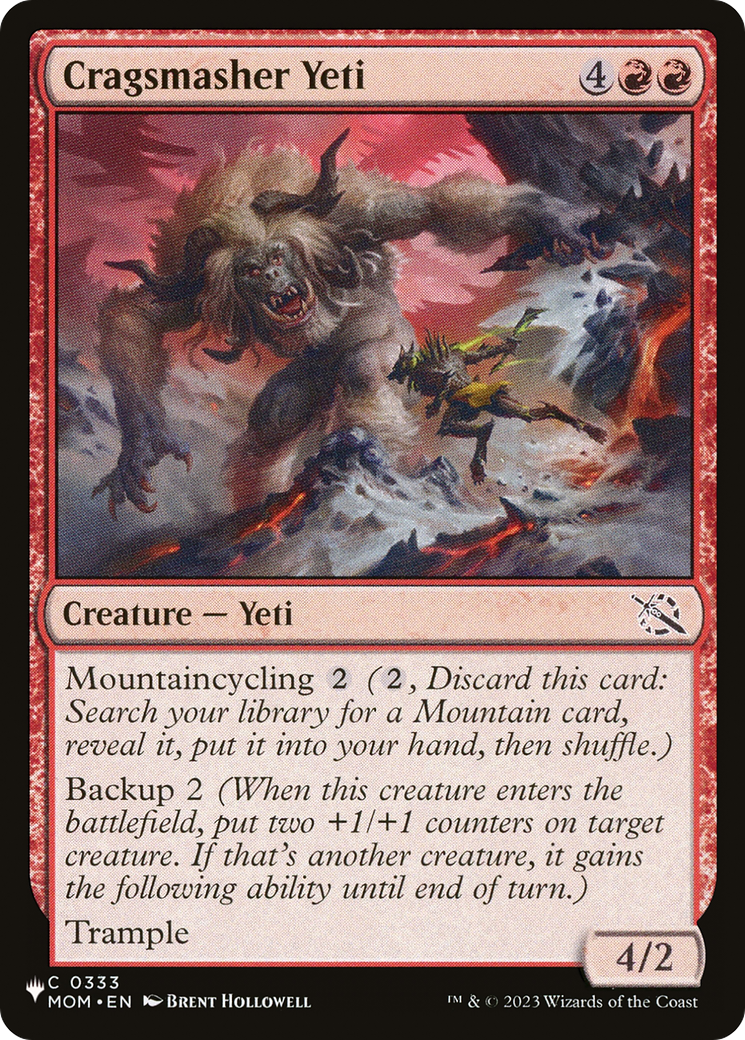 Cragsmasher Yeti [The List Reprints] | Clutch Gaming