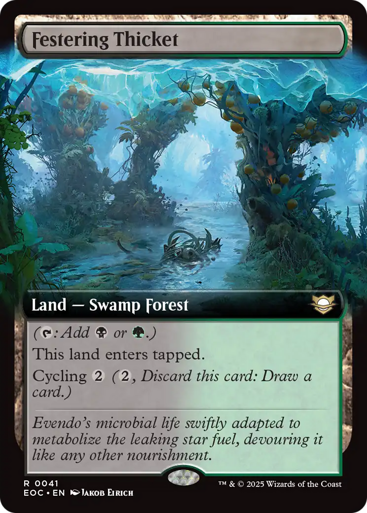 Festering Thicket (Extended Art) [Edge of Eternities Commander] | Clutch Gaming