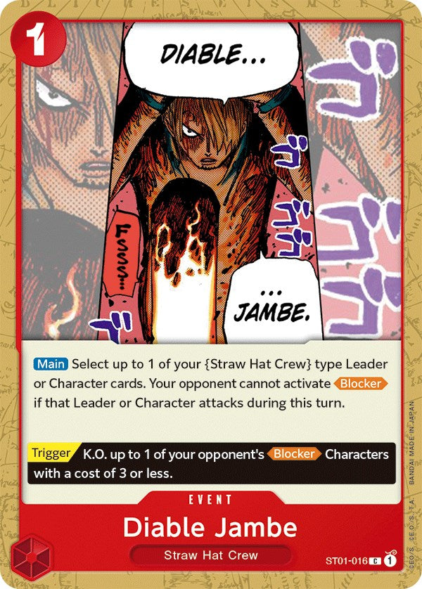 Diable Jambe [Starter Deck: Straw Hat Crew] | Clutch Gaming