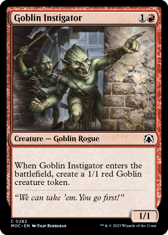 Goblin Instigator [March of the Machine Commander] | Clutch Gaming