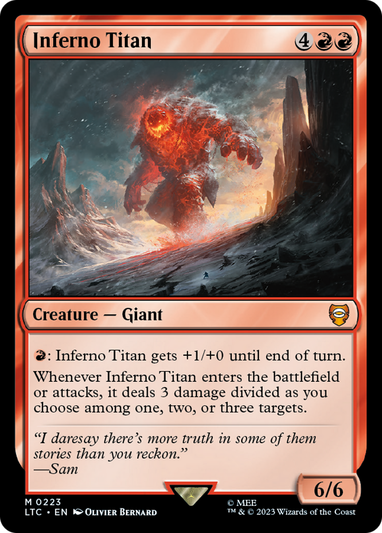 Inferno Titan [The Lord of the Rings: Tales of Middle-Earth Commander] | Clutch Gaming