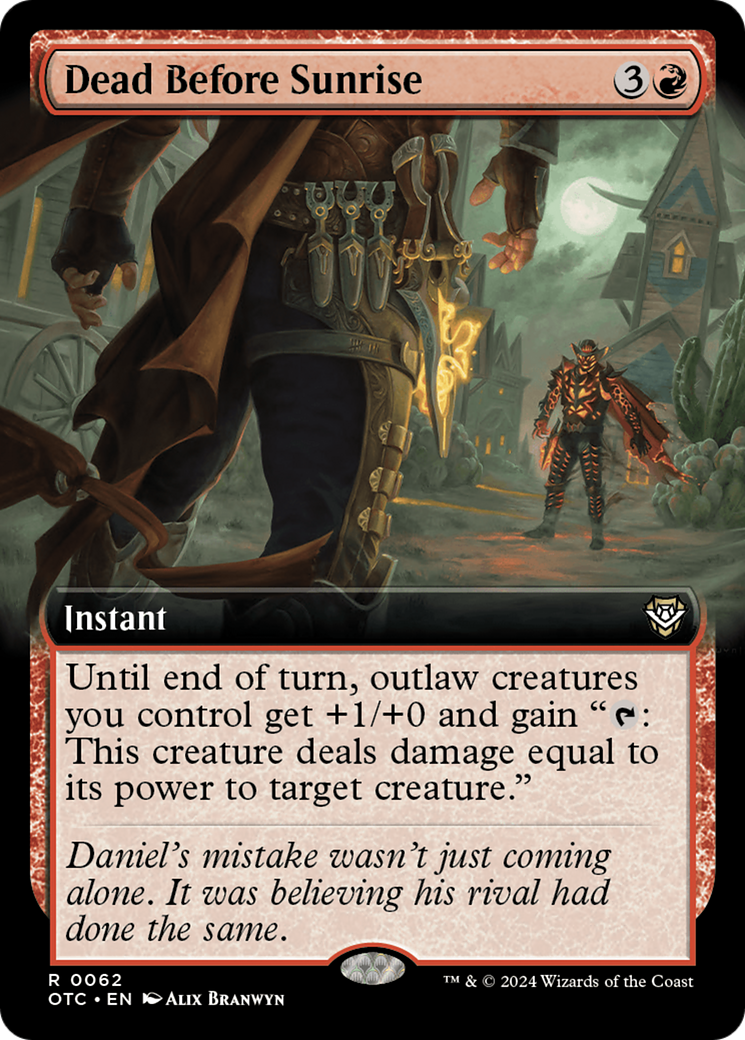 Dead Before Sunrise (Extended Art) [Outlaws of Thunder Junction Commander] | Clutch Gaming