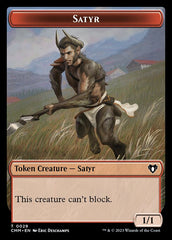 Spirit (0010) // Satyr Double-Sided Token [Commander Masters Tokens] | Clutch Gaming