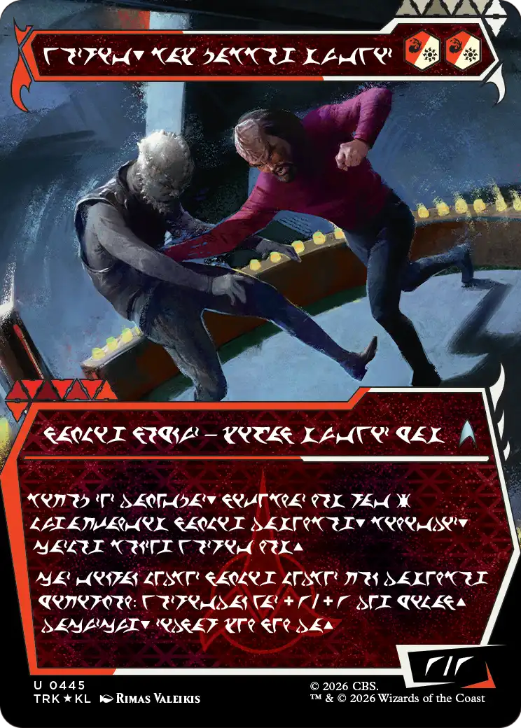 Worf, Honor-Bound Warrior (Showcase) (0445) (Klingon) [Star Trek] | Clutch Gaming