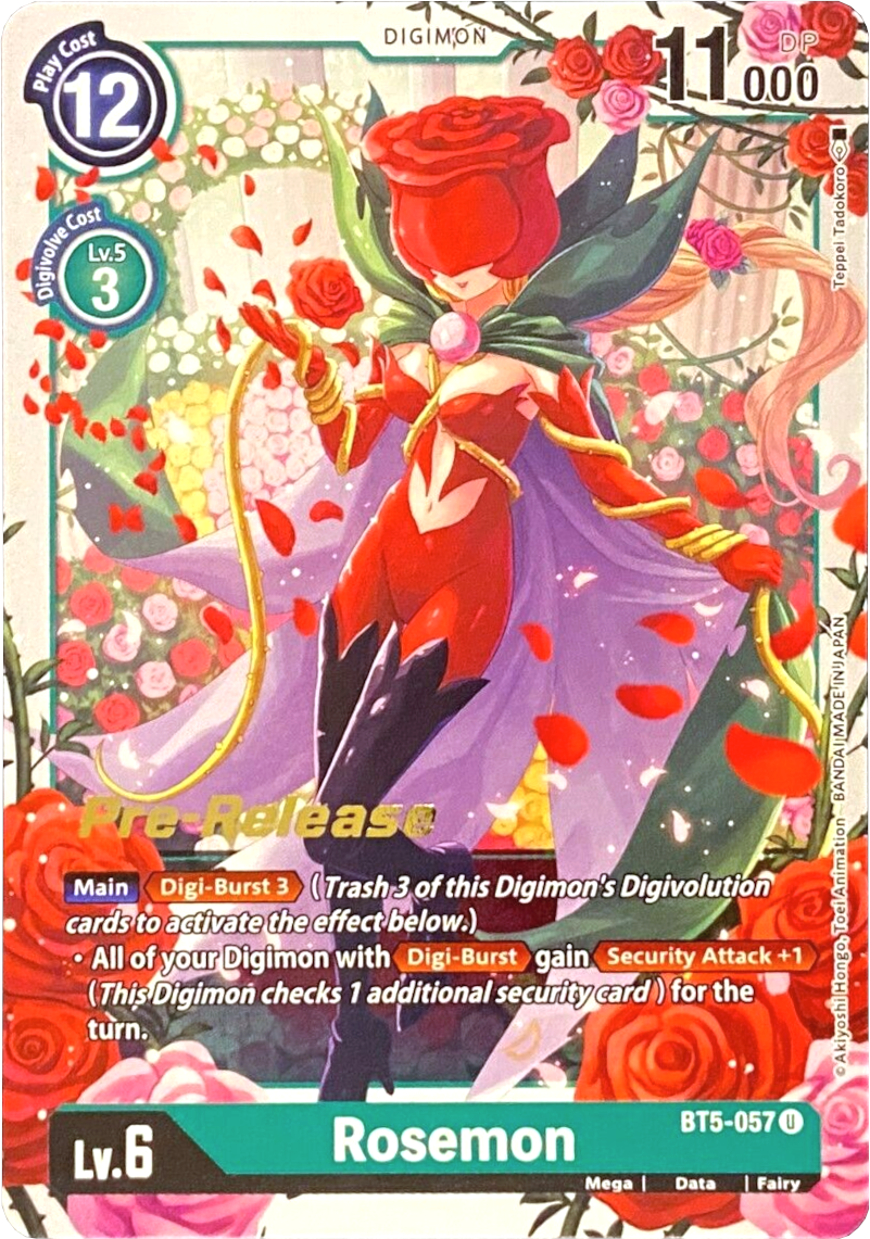 Rosemon [BT5-057] [Battle of Omni Pre-Release Promos] | Clutch Gaming