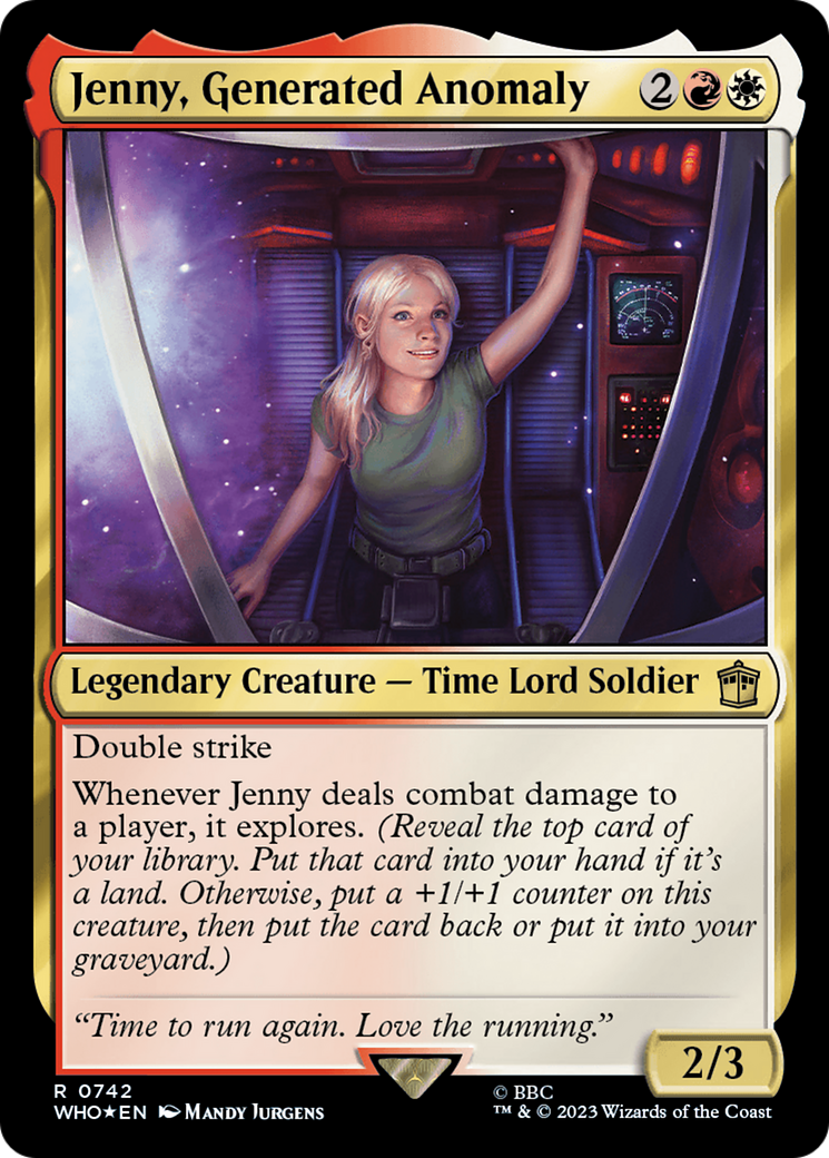 Jenny, Generated Anomaly (Surge Foil) [Doctor Who] | Clutch Gaming