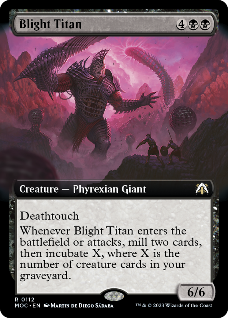 Blight Titan (Extended Art) [March of the Machine Commander] | Clutch Gaming