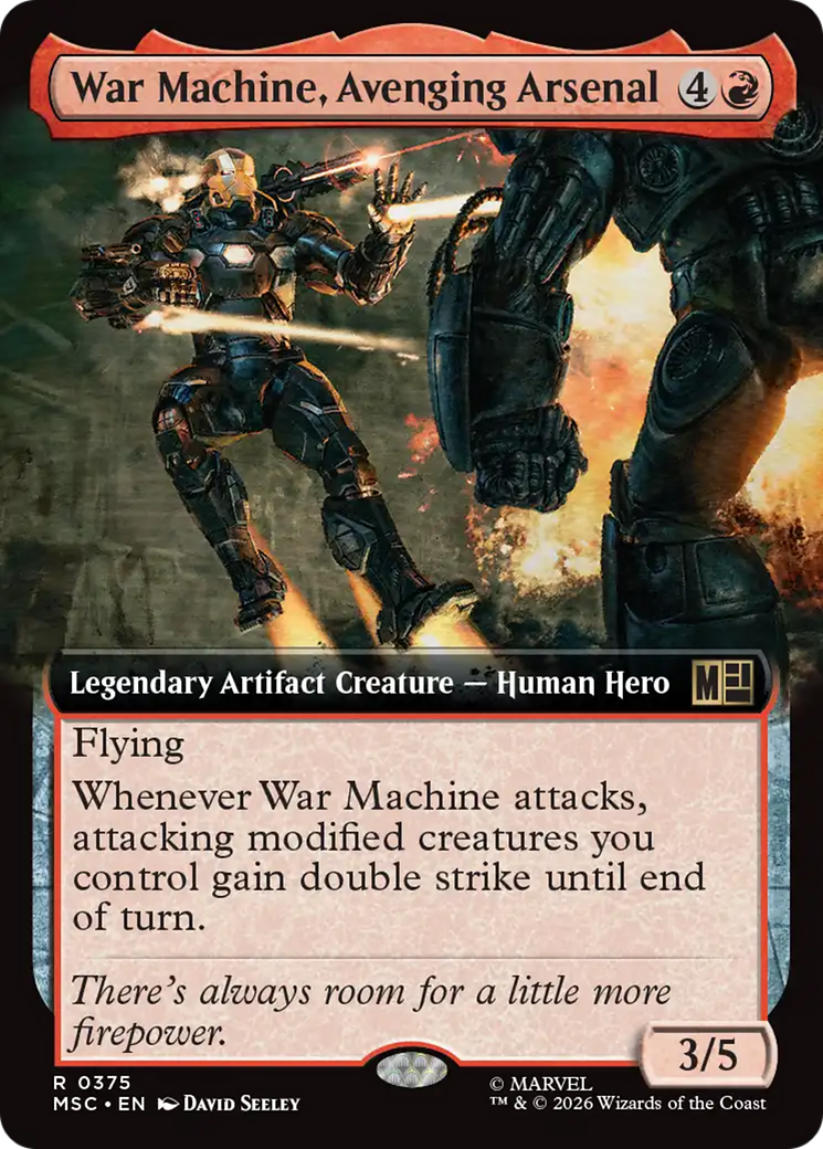 War Machine, Avenging Arsenal (Extended Art) [Marvel Super Heroes Commander] | Clutch Gaming