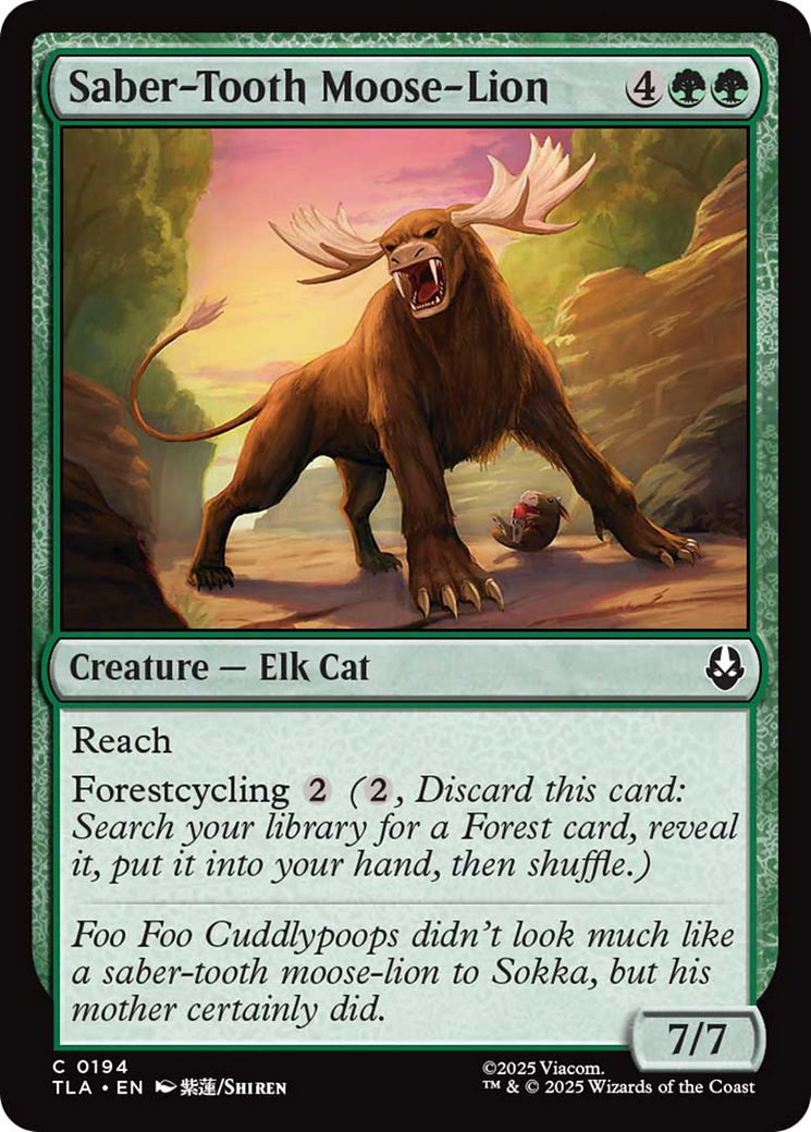 Saber-Tooth Moose-Lion [Avatar: The Last Airbender] | Clutch Gaming
