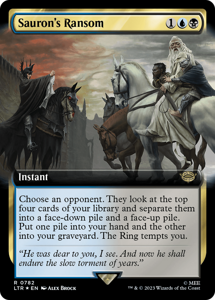 Sauron's Ransom (Extended Art) (Surge Foil) [The Lord of the Rings: Tales of Middle-Earth] | Clutch Gaming