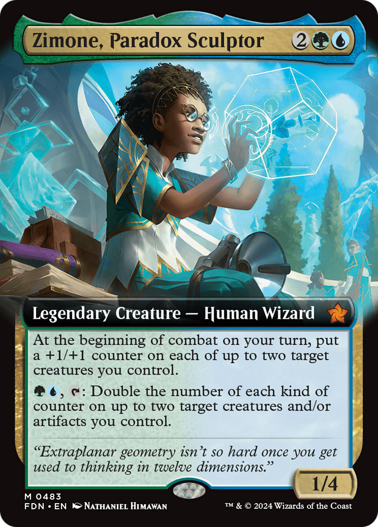 Zimone, Paradox Sculptor (Extended Art) [Foundations] | Clutch Gaming