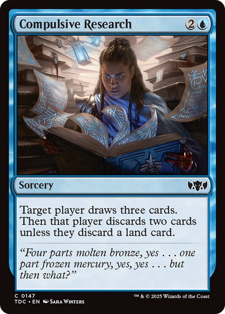 Compulsive Research [Tarkir: Dragonstorm Commander] | Clutch Gaming